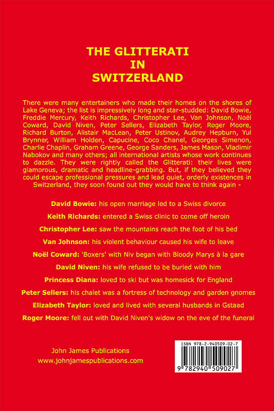 The Glitterati in Switzerland The Glitterati Backcover